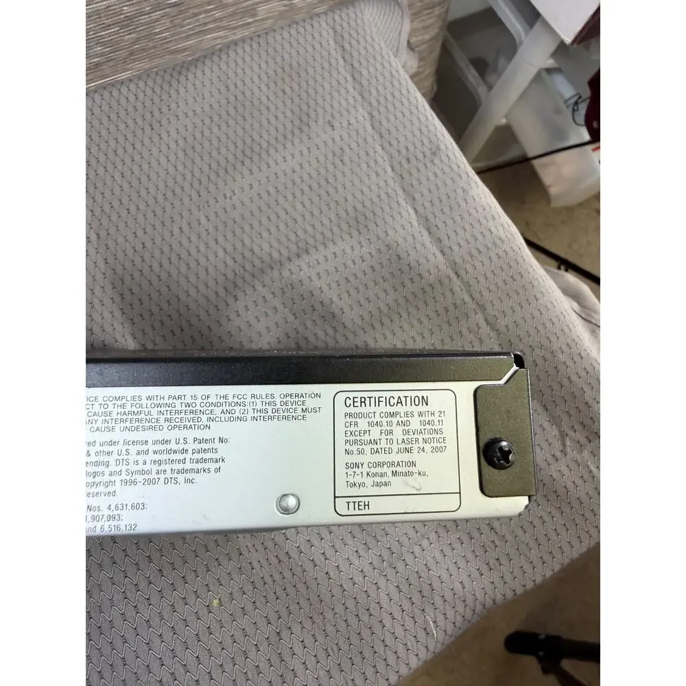 Sony DVP-SR200P CD/DVD Player AC 120V 60Hz *READ